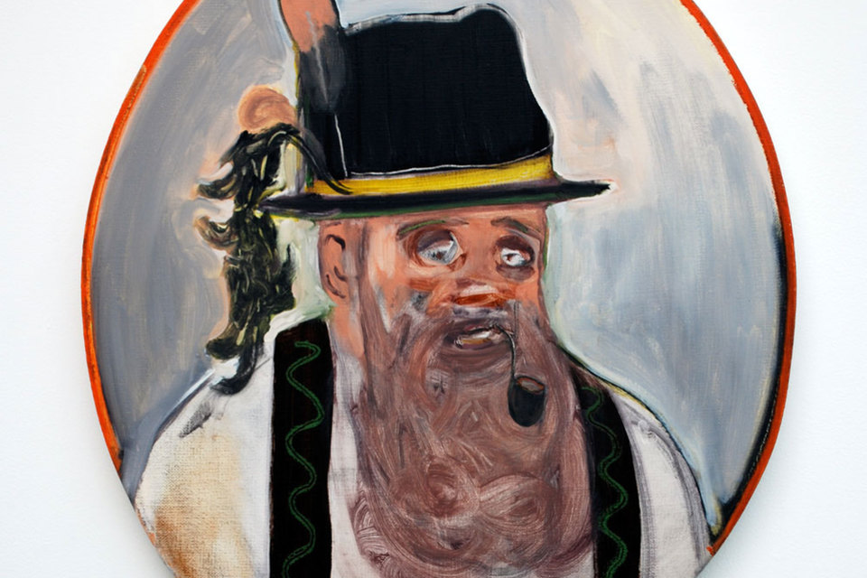 Ryan Mosley 'Tyrolean Man', 2008, 61 x 70 cm, oil on linen